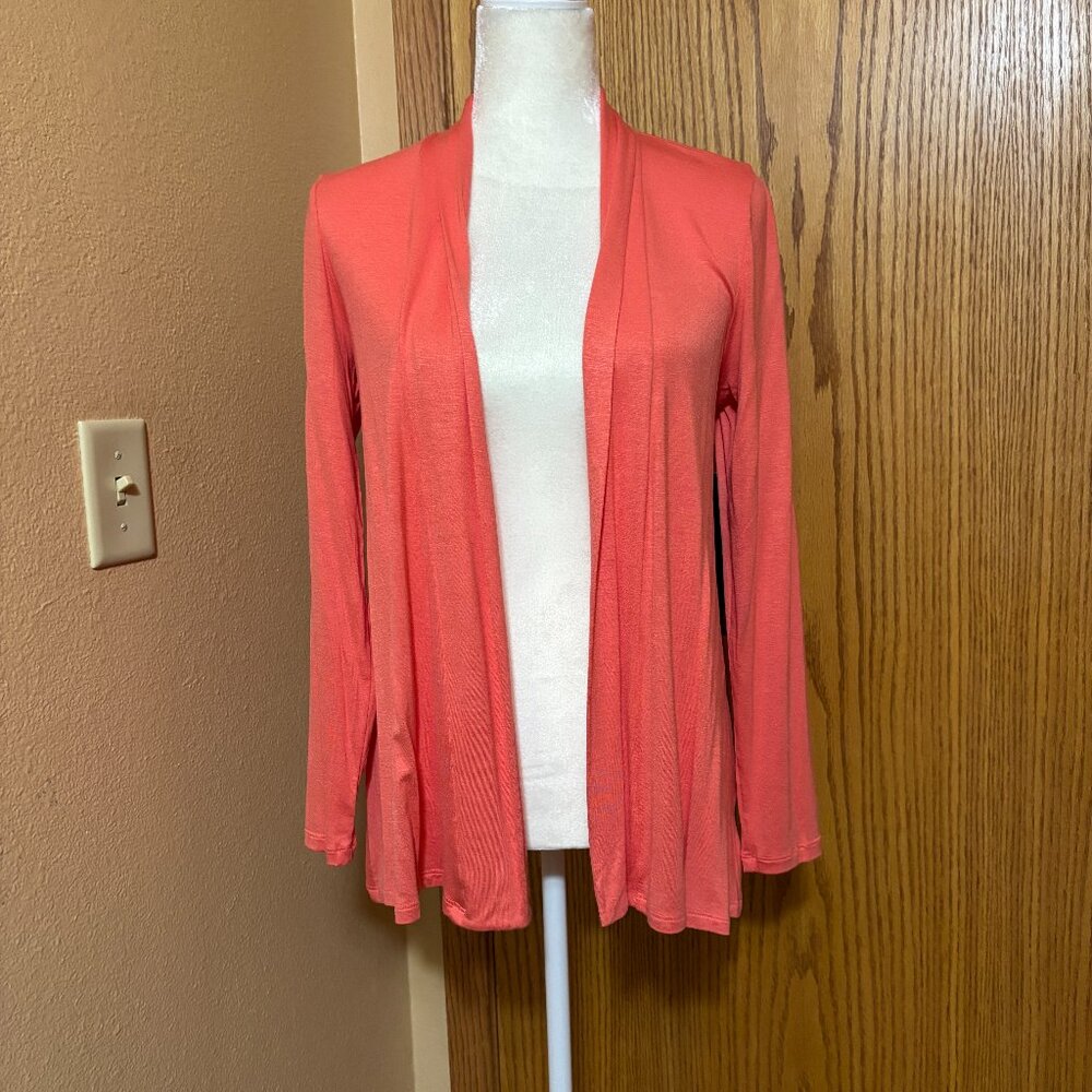 Always Indigo Creater In LA Ladies Long Sleeve Cardigan SM. NWT-Peach